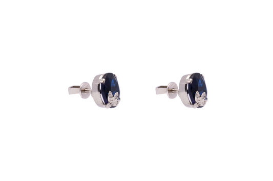 Leaf Charm (Navy Blue)